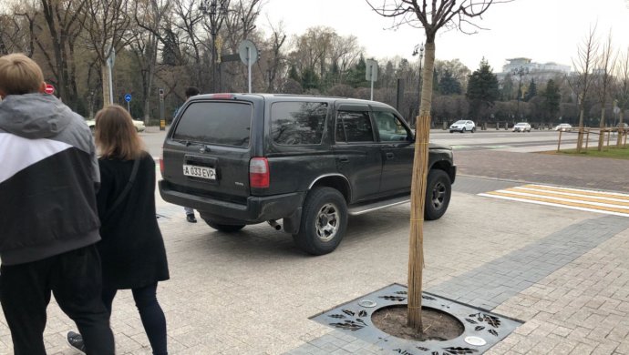 Водитель в Алматы получил штраф по фото в соцсети